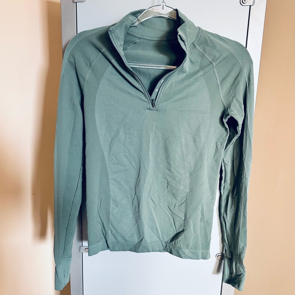 Sweaty Betty Green Long Sleeve Top